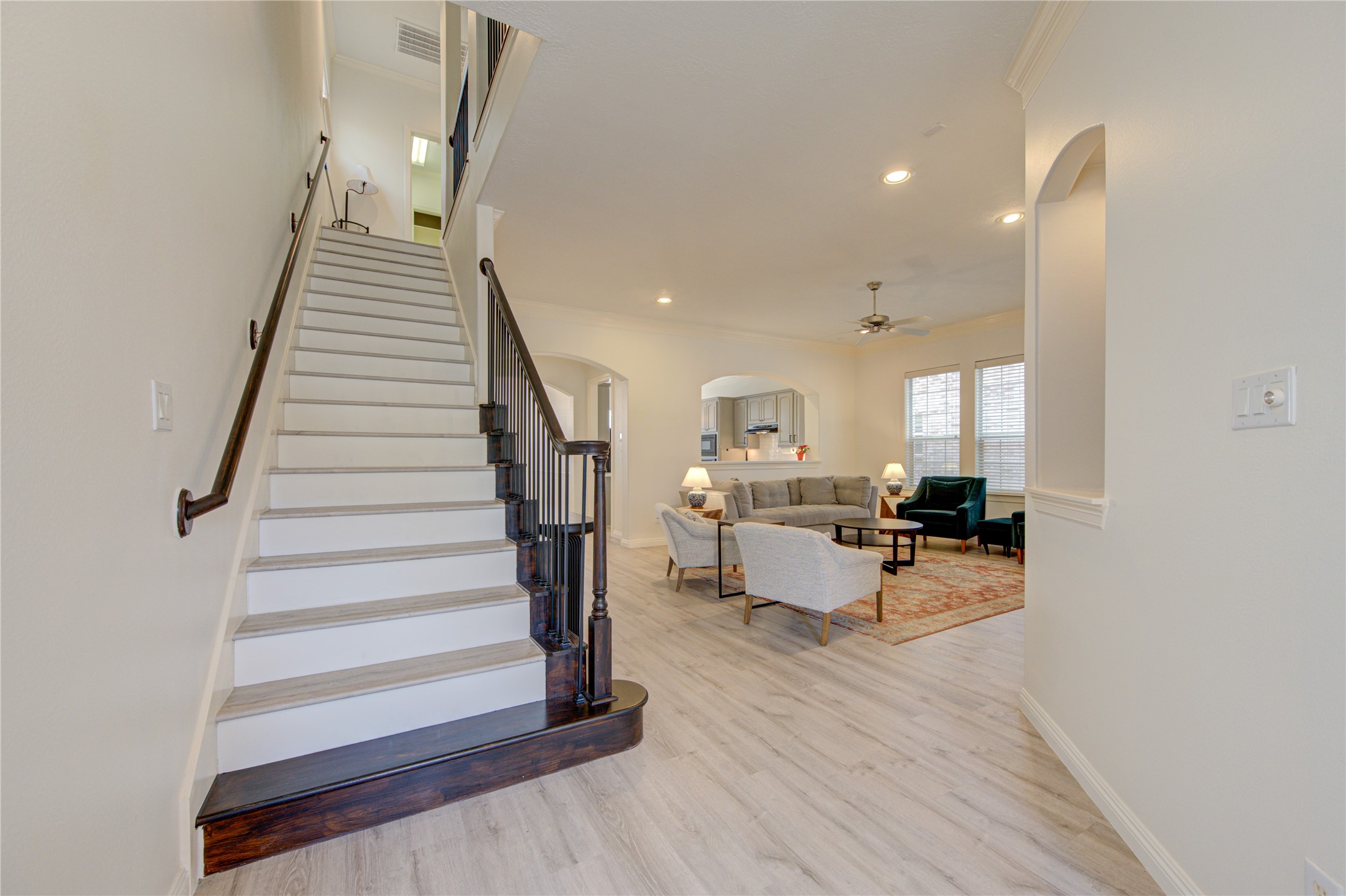 1131 Sopris Drive Houston, TX 77077 - Photo 8 of 35 a view of a livingroom with furniture and stairs