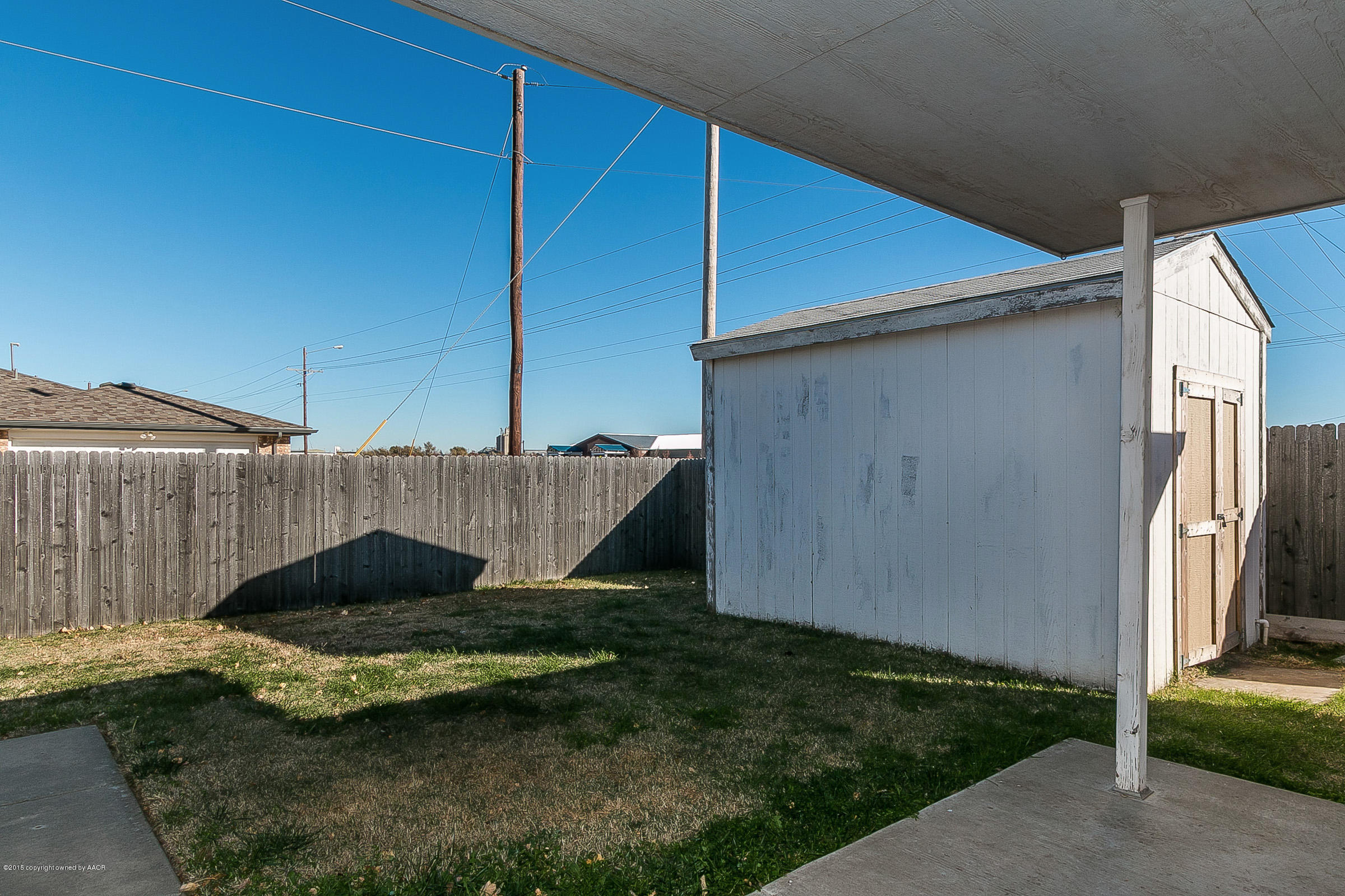 1000 Sterling Drive Amarillo, TX 79110 - Photo 15 of 17 Back Yard and Shed