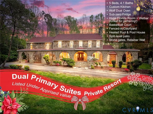 a view of swimming pool with a yard