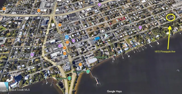 a view of back yard of the house