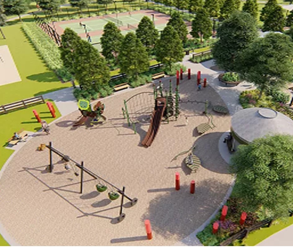 146 Amaranth Way Richmond, TX 77406 - Photo 16 of 18 an aerial view of a house with outdoor seating