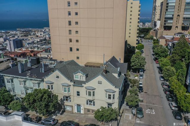 an aerial view of a city
