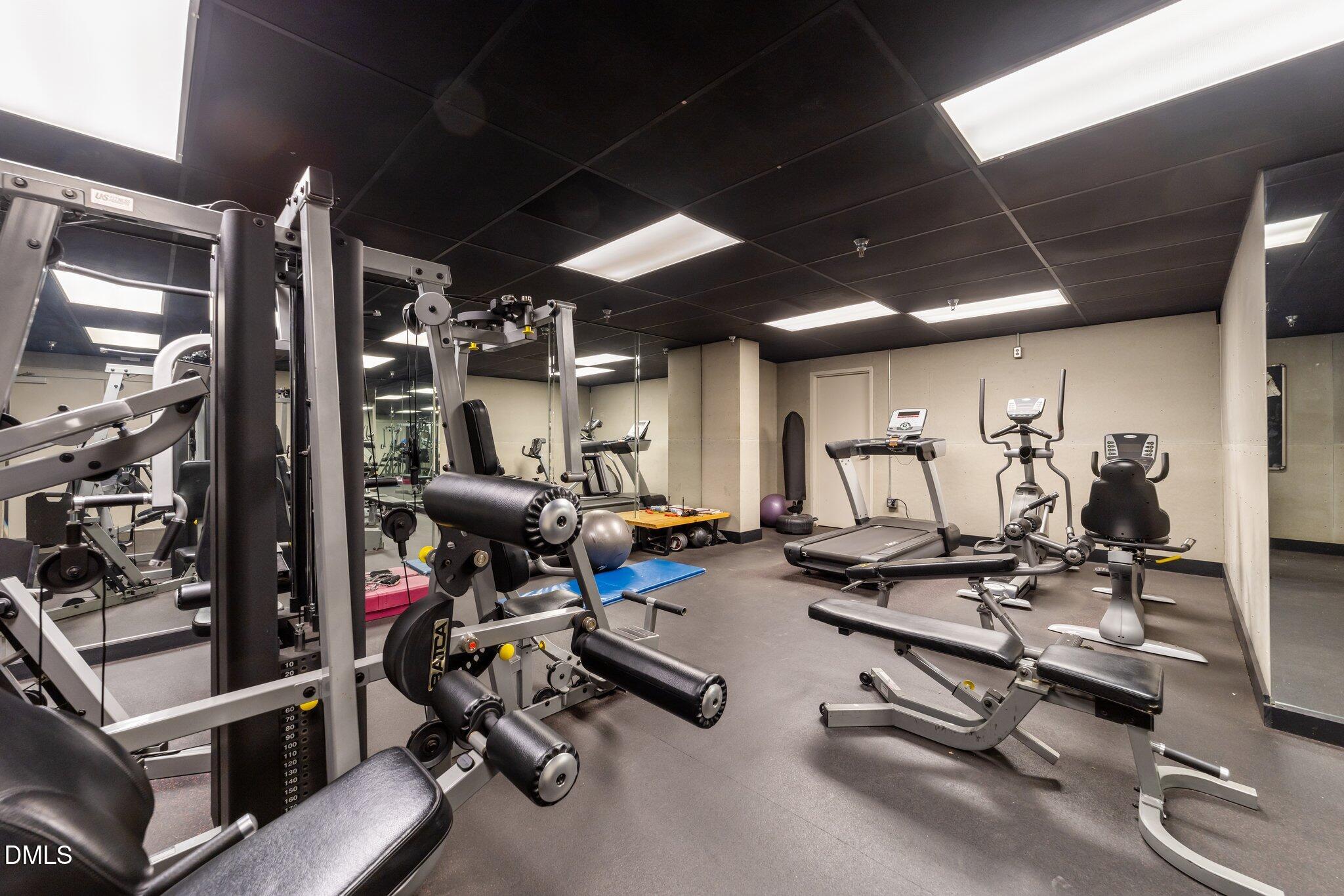 319 Fayetteville Street, Unit 210 Raleigh, NC 27601 - Photo 38 of 61 a view of a room with gym equipment