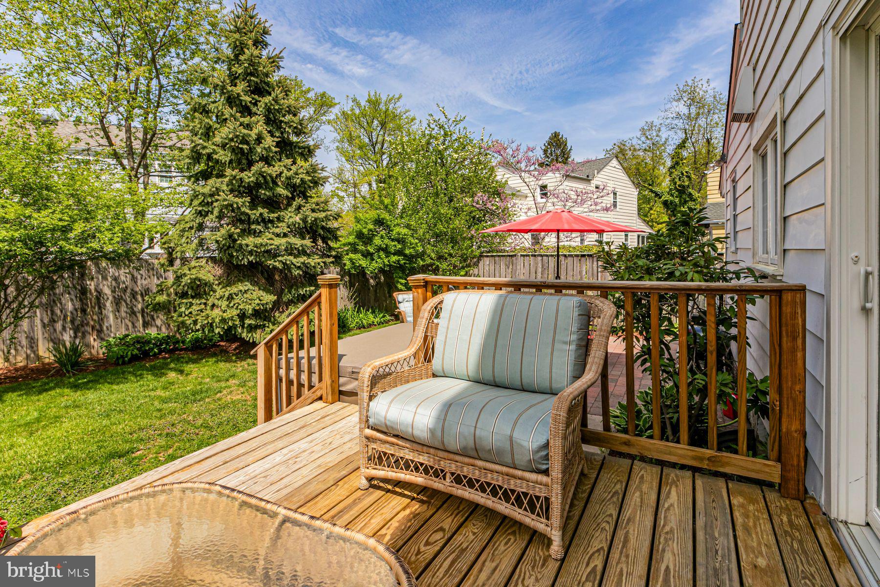 44 Southern Way Princeton, NJ 08540 - Photo 30 of 35 a view of a roof deck with wooden floor