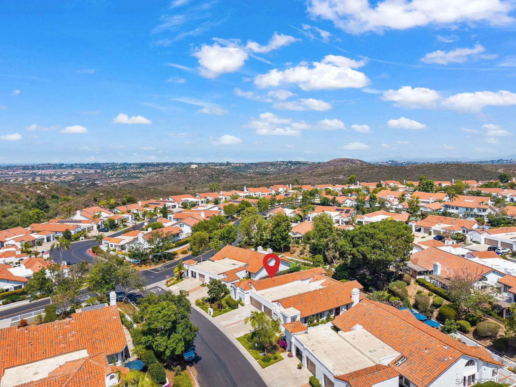 4714 Athos Way Oceanside, CA 92056 - Photo 30 of 34 an aerial view of residential houses with outdoor space