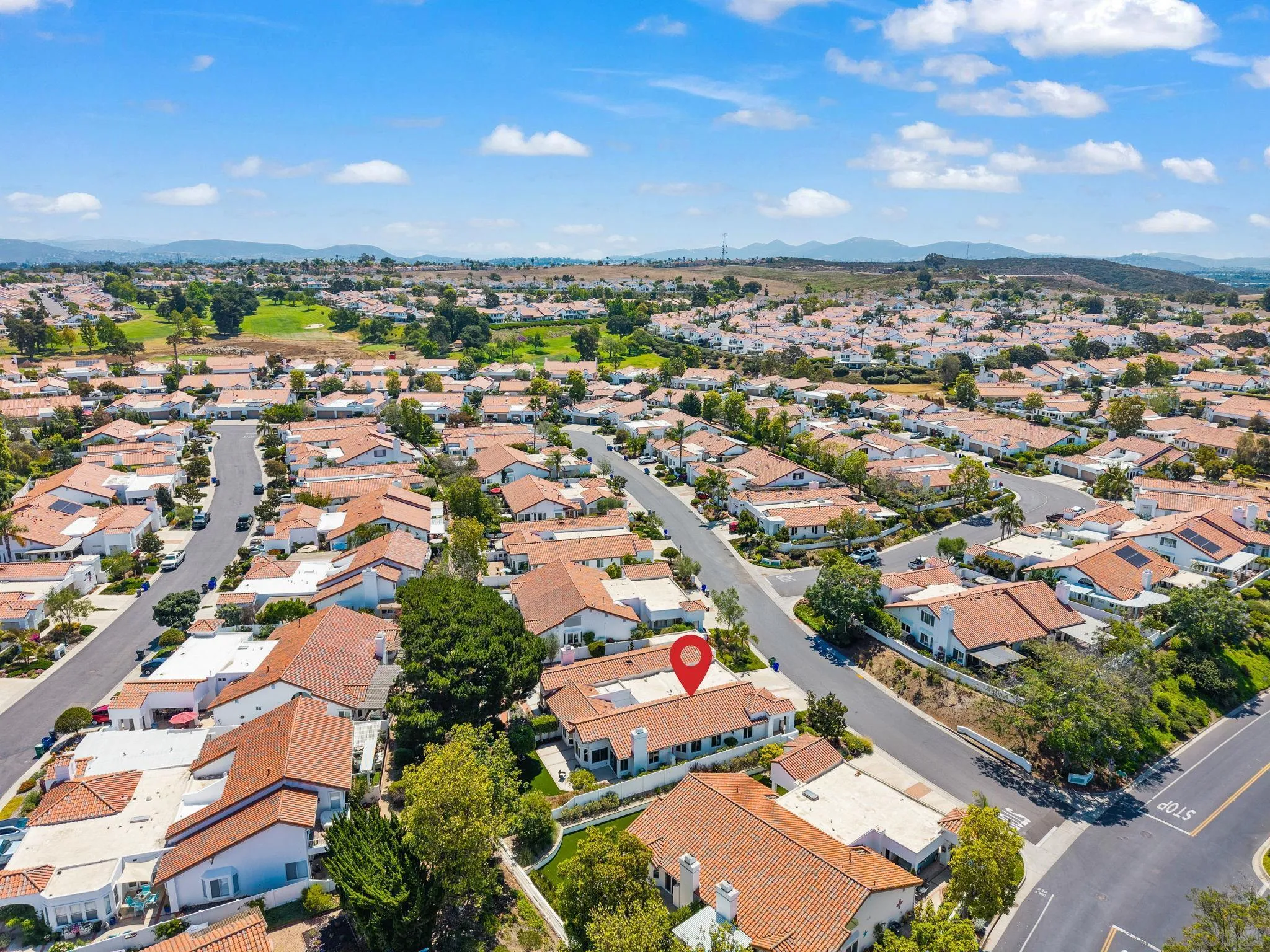 4714 Athos Way Oceanside, CA 92056 - Photo 32 of 34 an aerial view of residential houses with outdoor space