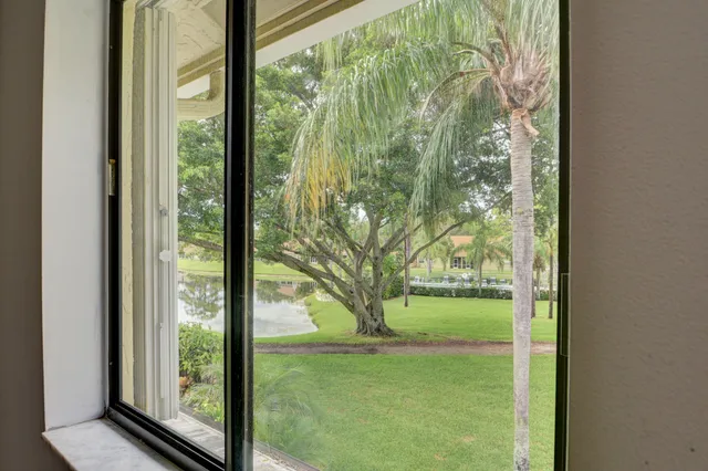 a view of a large window with an outdoor space