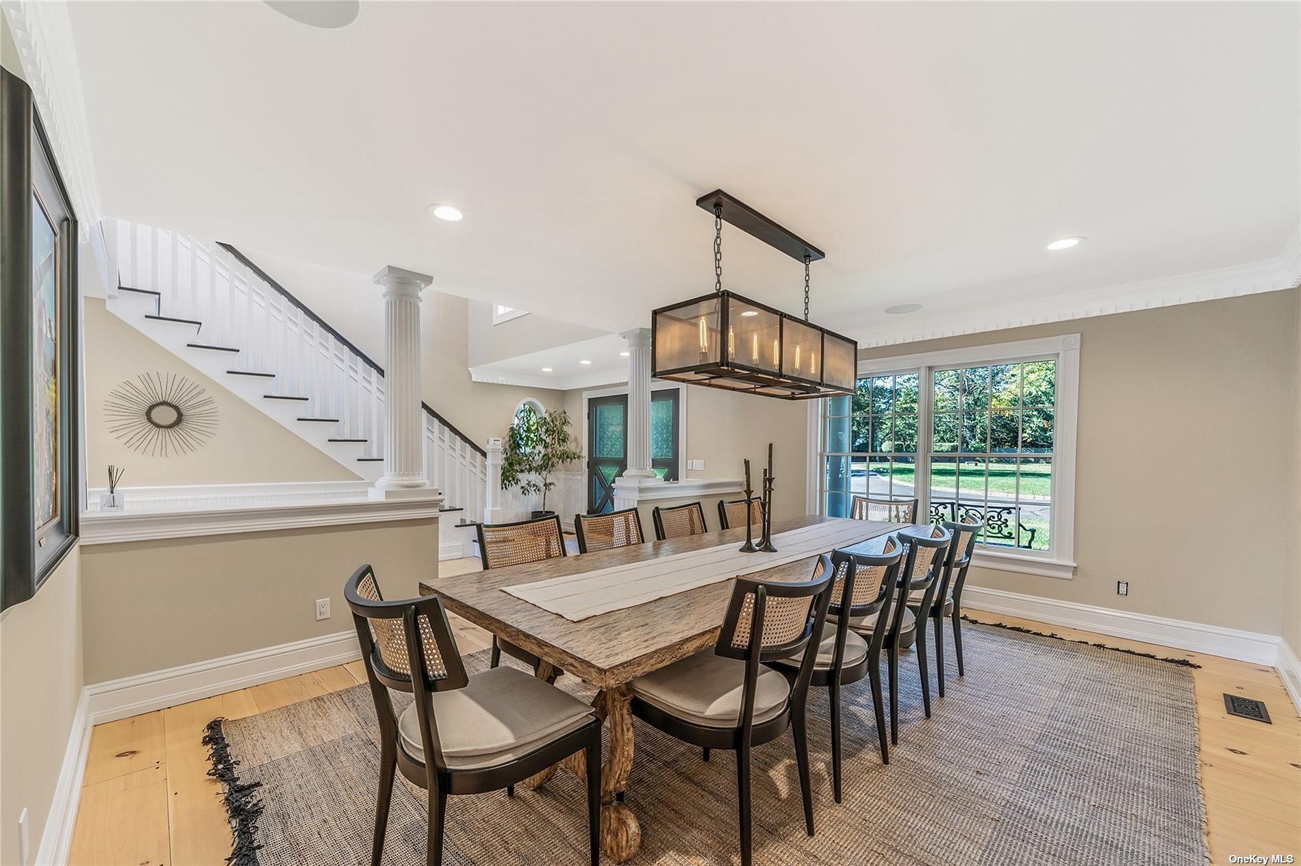 300 Maple Street Islip, NY 11751 - Photo 15 of 50 a view of a dining room with furniture window and wooden floor