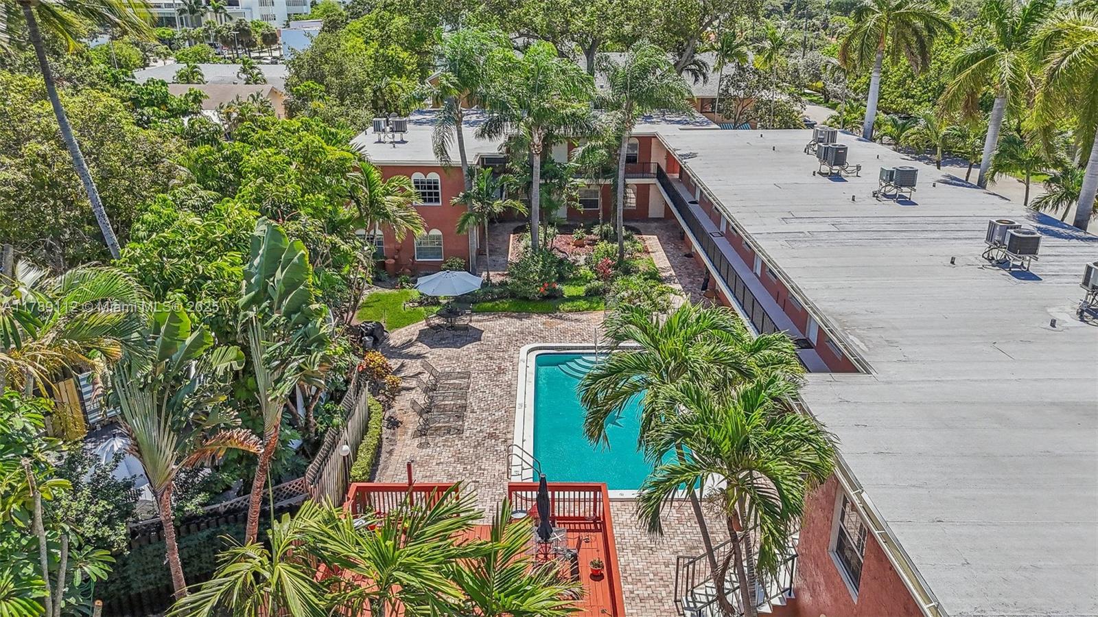 1405 Miami Road, Unit 5 Fort Lauderdale, FL 33316 - Photo 31 of 38 an aerial view of a house with outdoor space