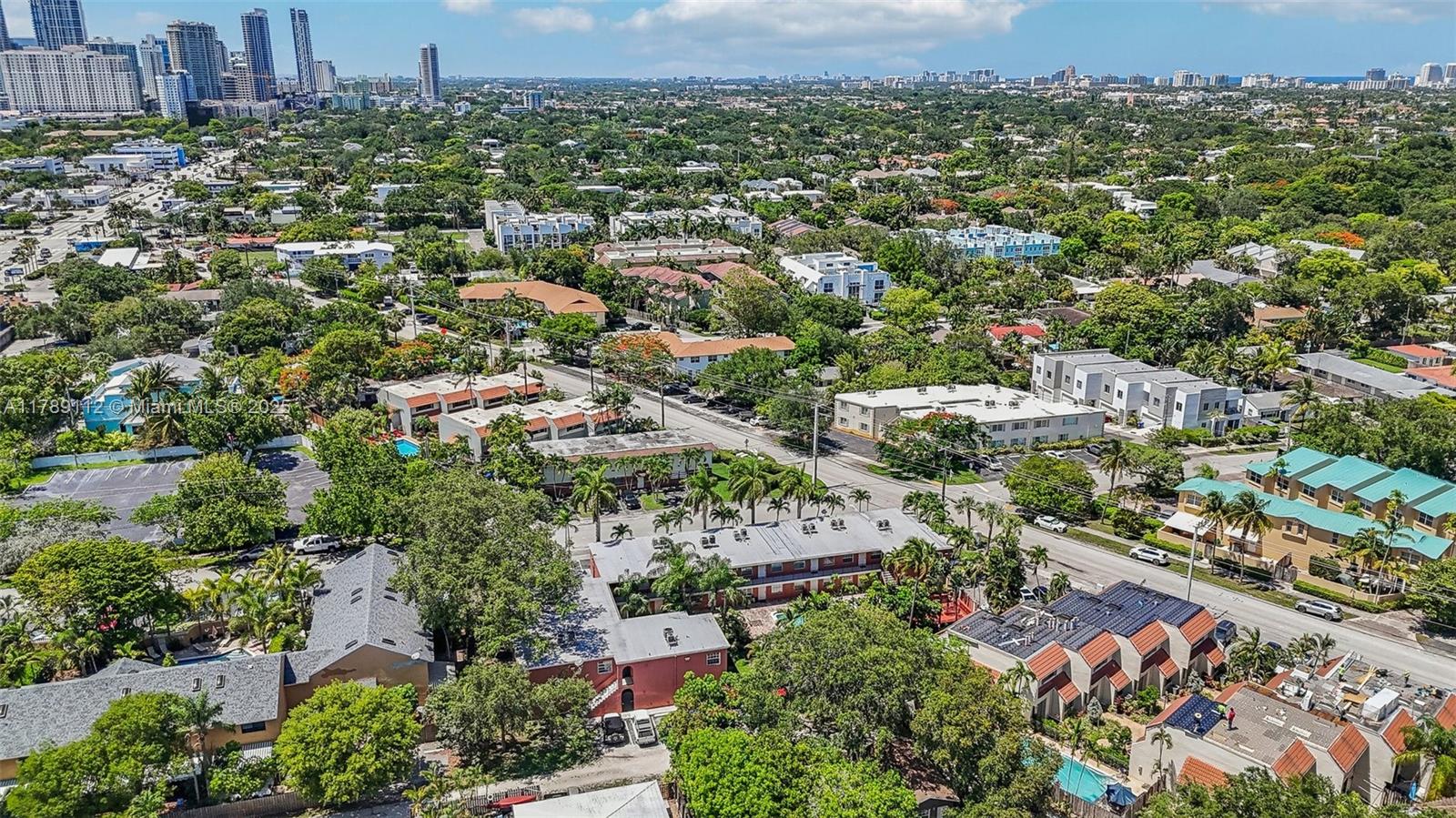1405 Miami Road, Unit 5 Fort Lauderdale, FL 33316 - Photo 37 of 38 an aerial view of multiple house