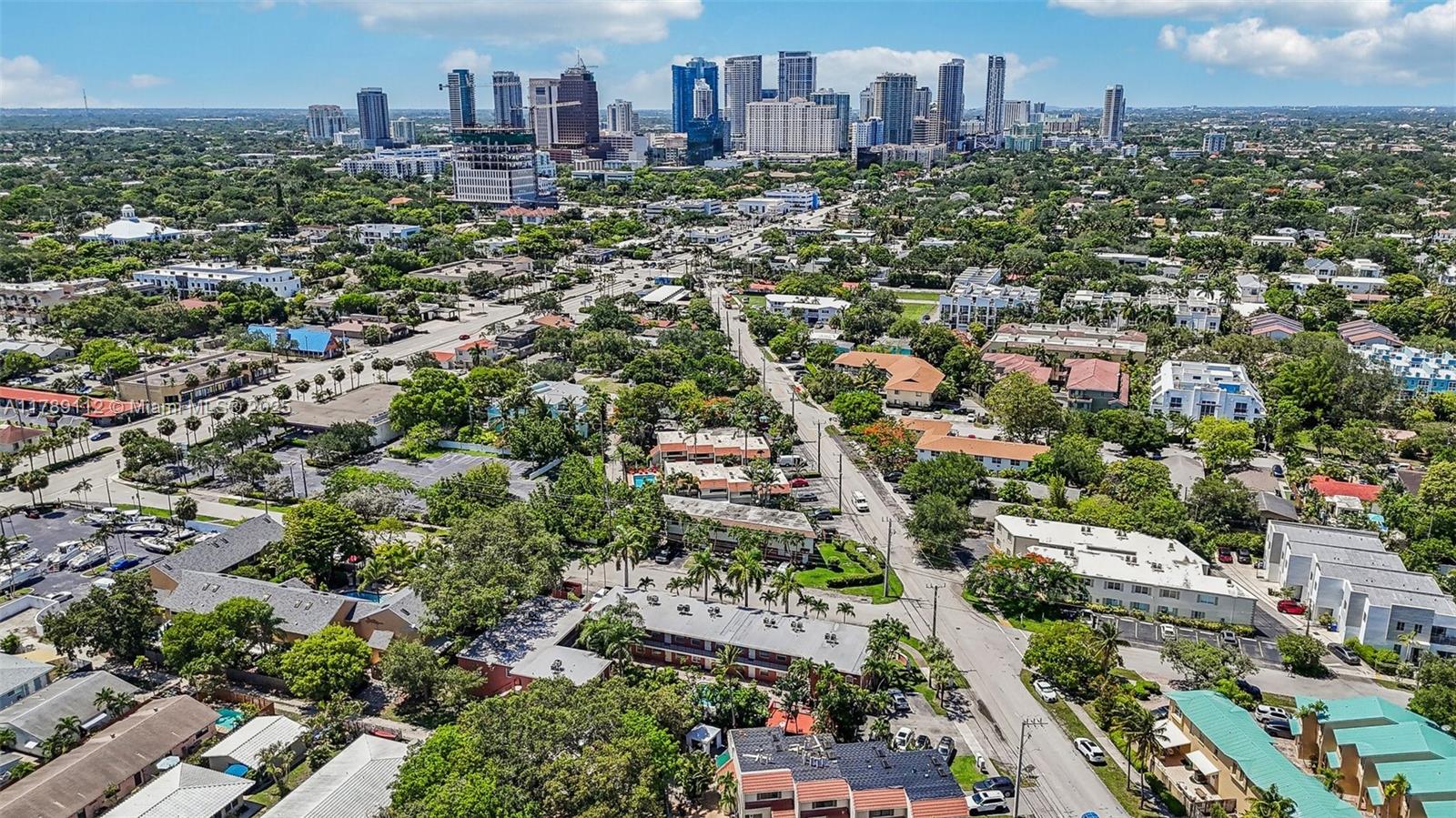 1405 Miami Road, Unit 5 Fort Lauderdale, FL 33316 - Photo 38 of 38 an aerial view of a city with lots of residential buildings