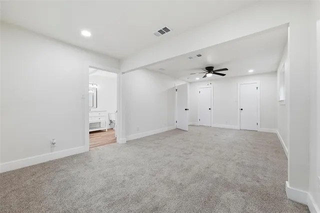 a view of an empty room