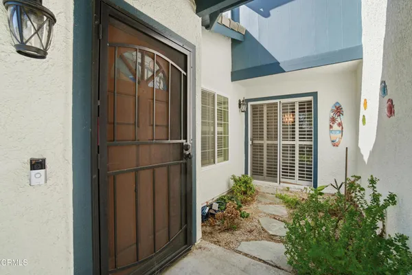 a view of front door
