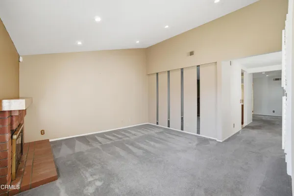a view of an empty room