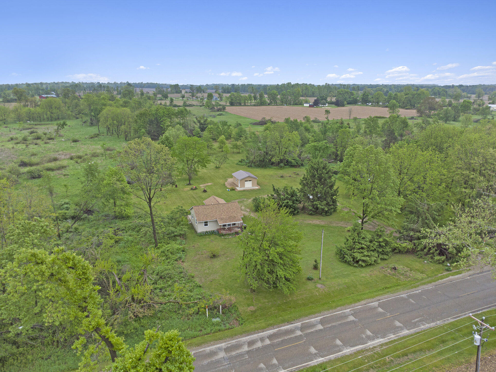 940 Athens Road Sherwood, MI 49089 - Photo 18 of 21 Aerial