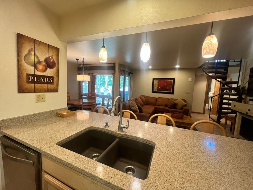 1937 Soda Ridge Road, Unit 1122 Keystone, CO 80435 - Photo 13 of 39 a kitchen with a sink cabinets and a sink