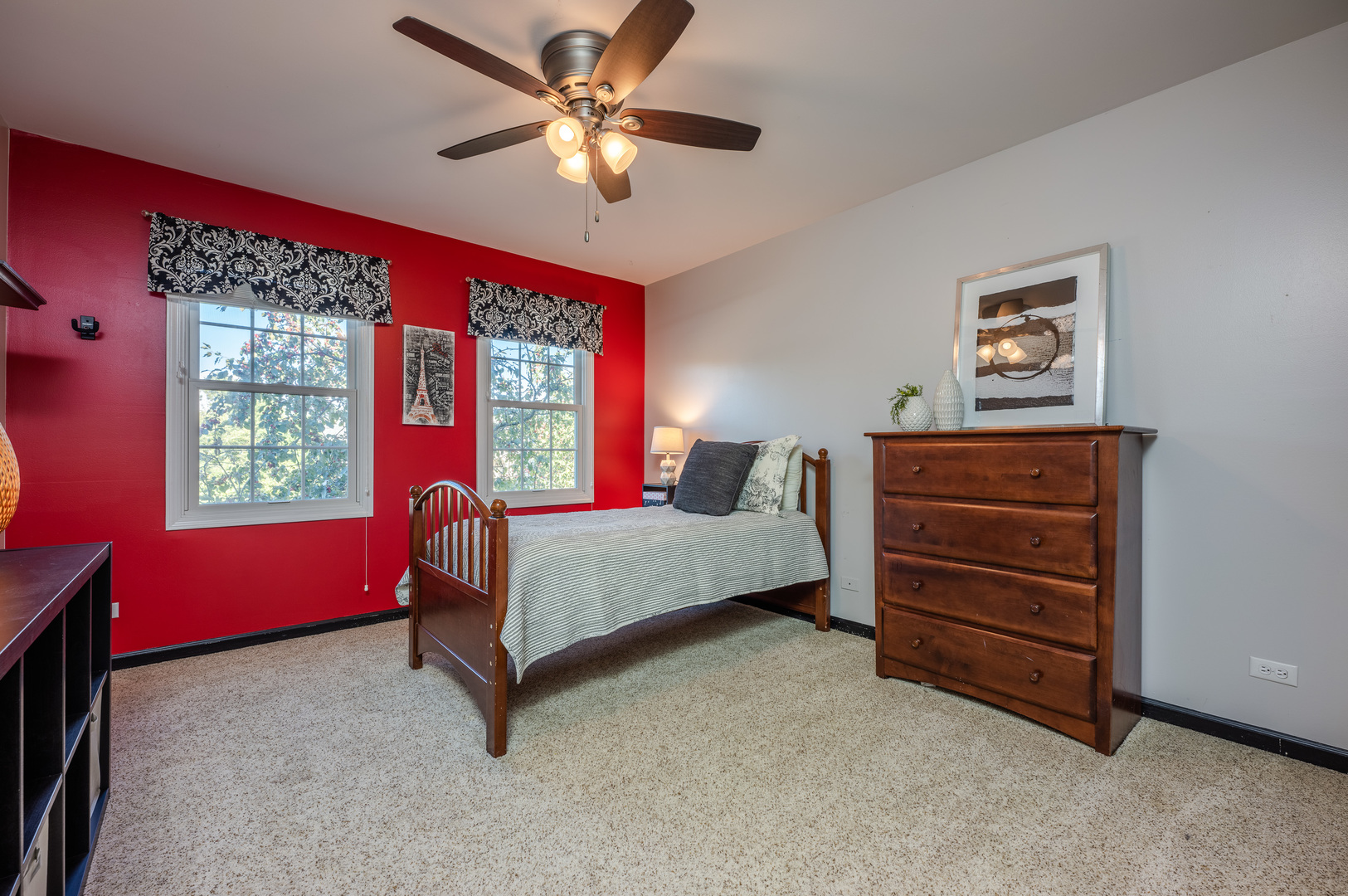 2004 Eldorado Drive Geneva, IL 60134 - Photo 18 of 26 a bedroom with a bed and a chandelier