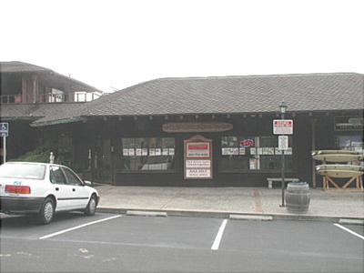 a car parked in front of a building
