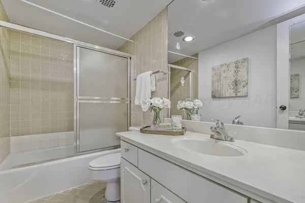 a view of a city with tall buildings