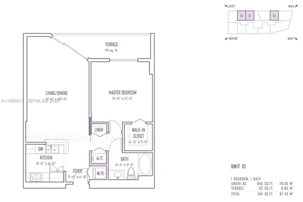 $440,000 | 325 South Biscayne Boulevard, Unit 1718, Miami, FL 33131