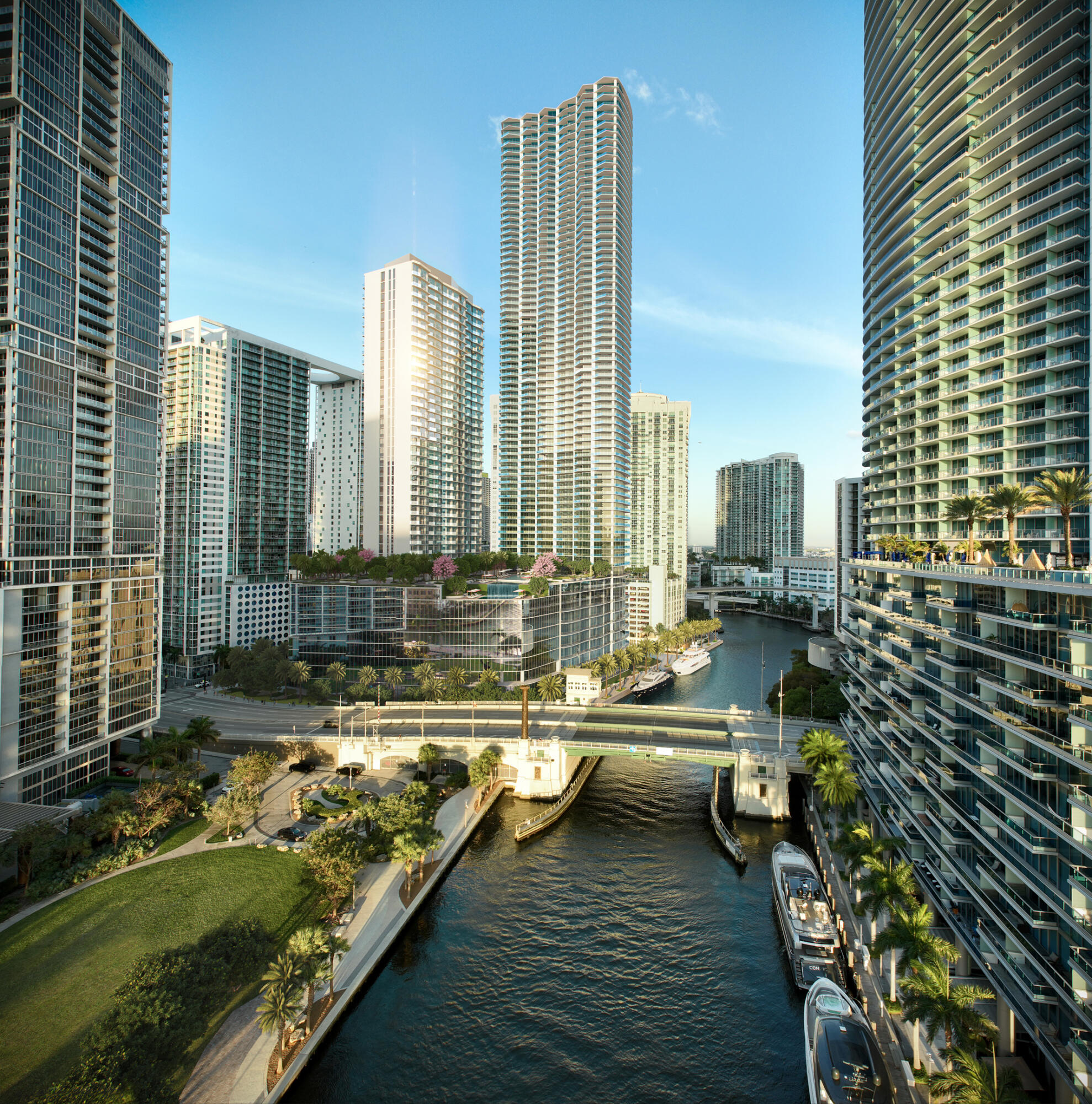 77 Southeast 5th Street, Unit 2210 Miami, FL 33131 - Photo 1 of 32 VICEROY-BRICKELL_Complex-from-the-River-
