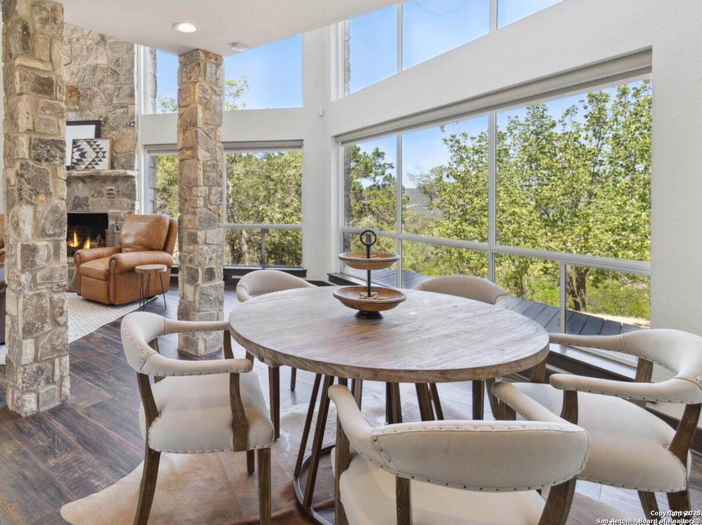 3293 North Little Creek Road Utopia, TX 78884 - Photo 3 of 65 a view of a dining room with furniture window and outside view