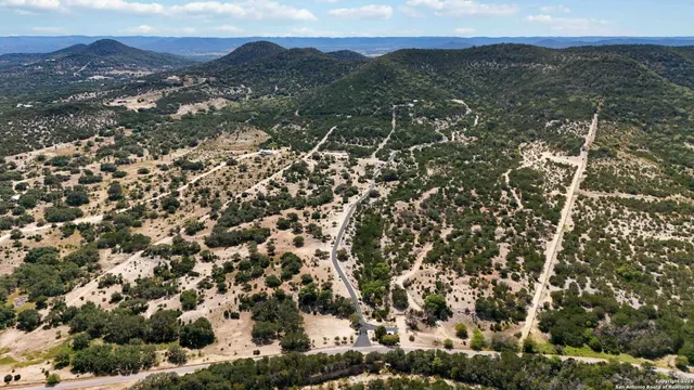 a lawn chair sitting in middle of forest