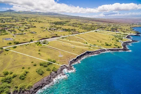 a view of an ocean and beach