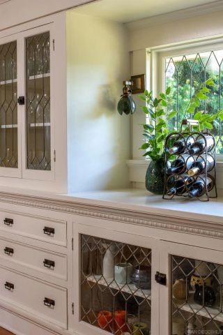 a potted plant sitting on top of a shelf