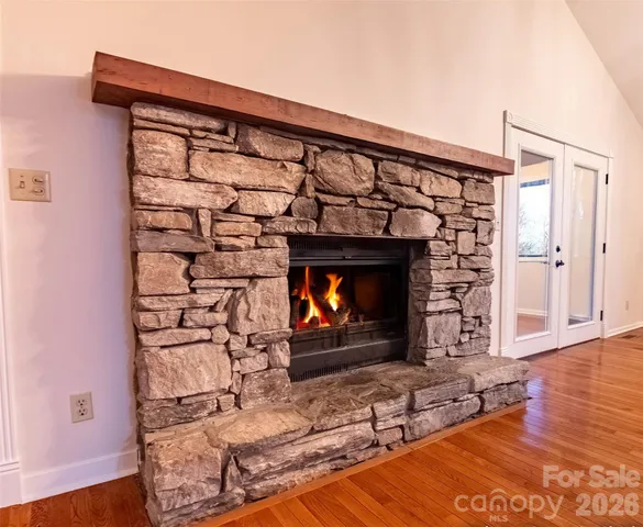 a view of fireplace