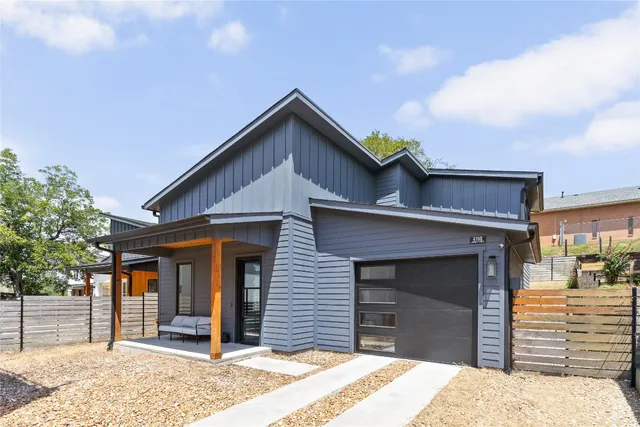 a front view of a house