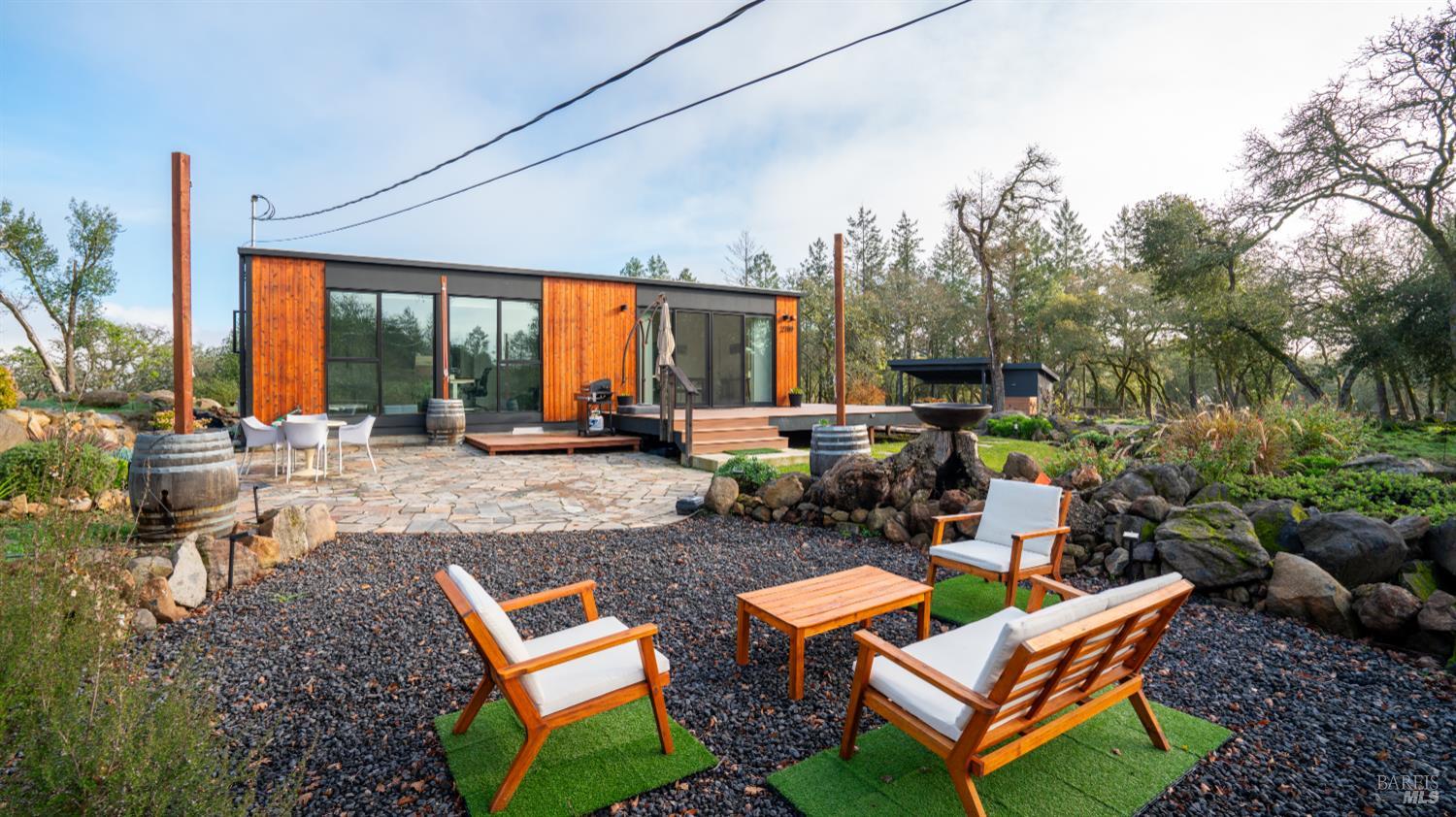 2789 Bardy Road Santa Rosa, CA 95404 - Photo 28 of 32 a backyard of a house with outdoor seating