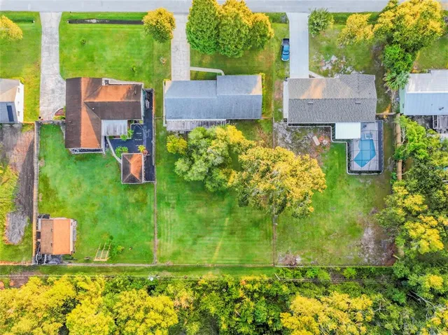 a aerial view of a house