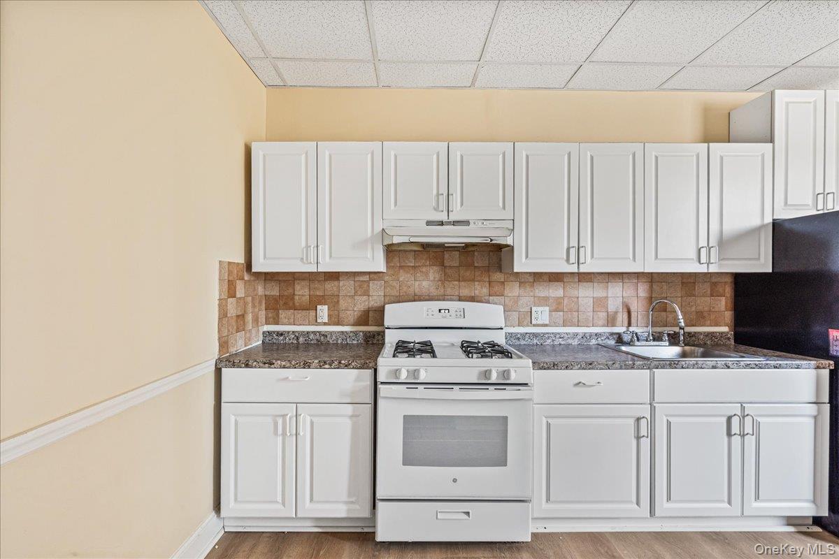 409 Plandome Road, Unit H Manhasset, NY 11030 - Photo 7 of 15 a kitchen with appliances a sink and cabinets