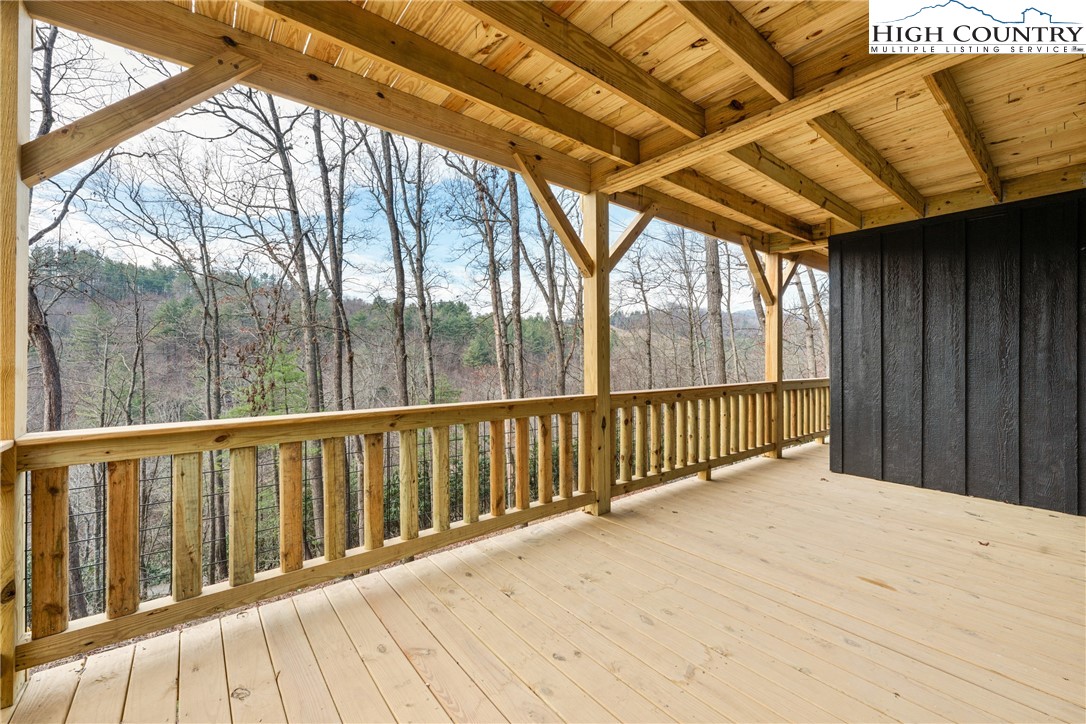 214 Ridge Run Road West Jefferson, NC 28694 - Photo 30 of 49 a view of balcony with wooden floor