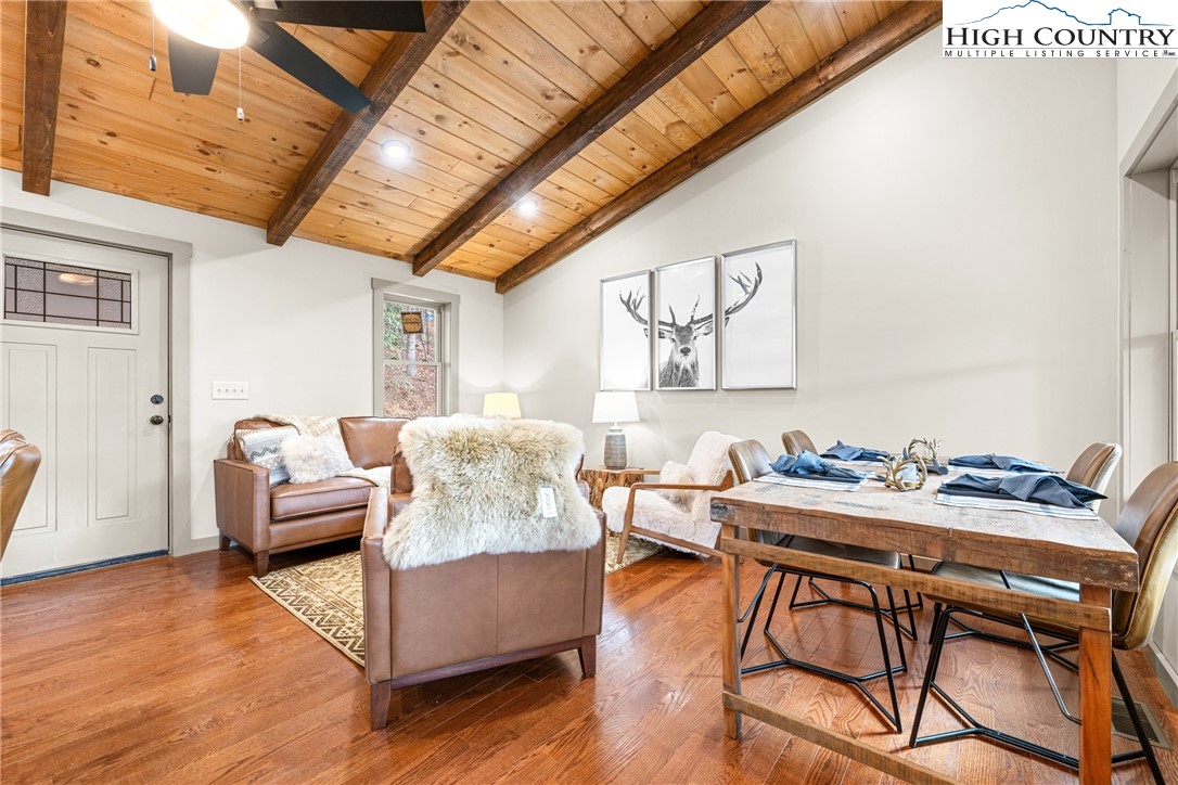 214 Ridge Run Road West Jefferson, NC 28694 - Photo 5 of 49 a living room with furniture and a wooden floor