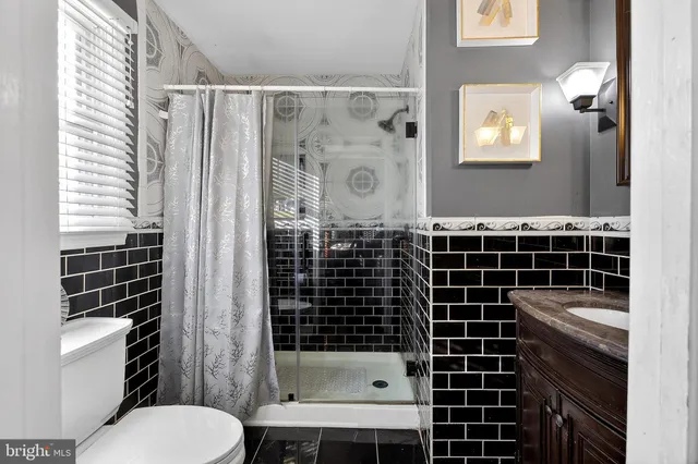 a front view of a building with street view