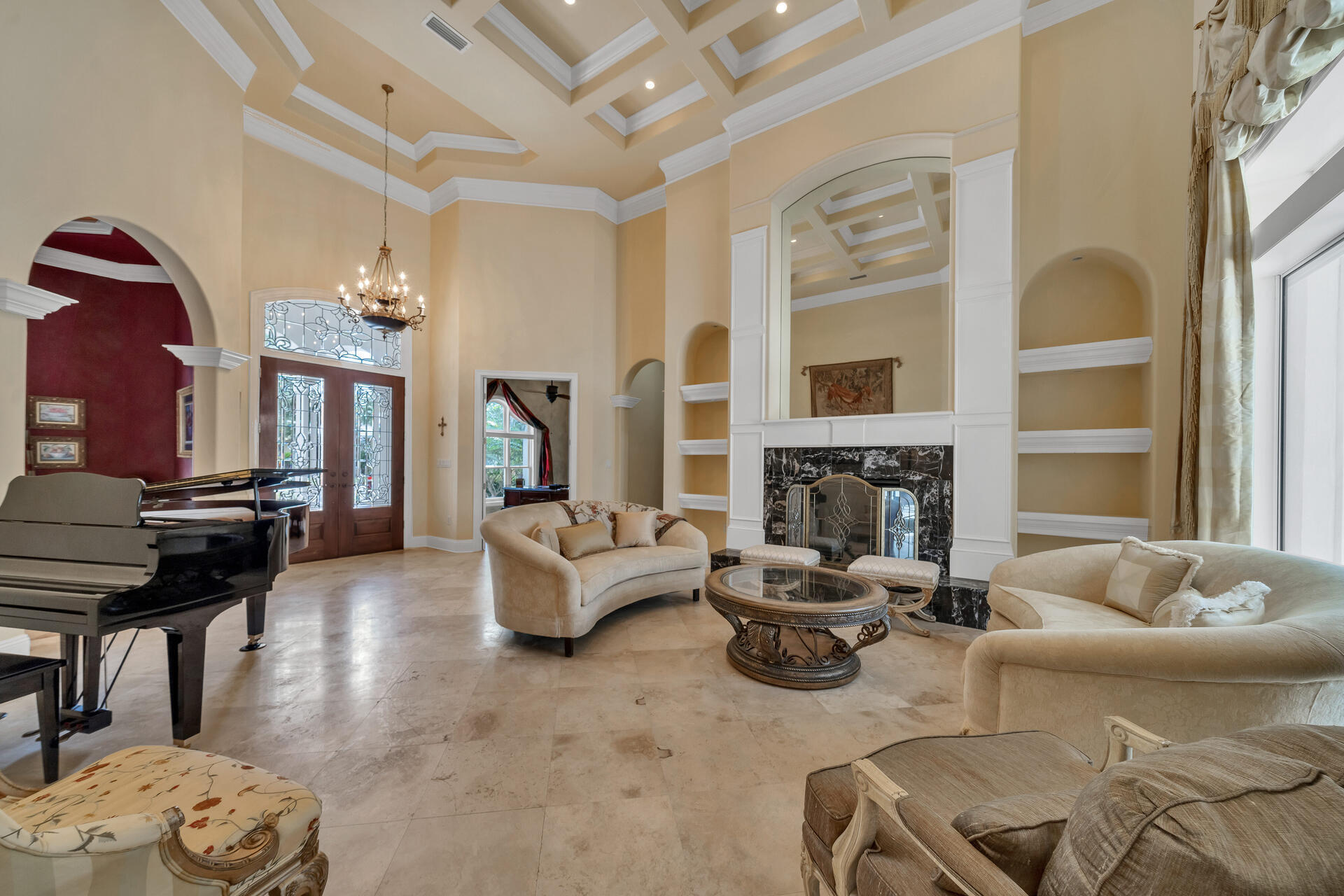 2958 Pine Valley Road Miramar Beach, FL 32550 - Photo 20 of 96 a living room with furniture fireplace and a large window