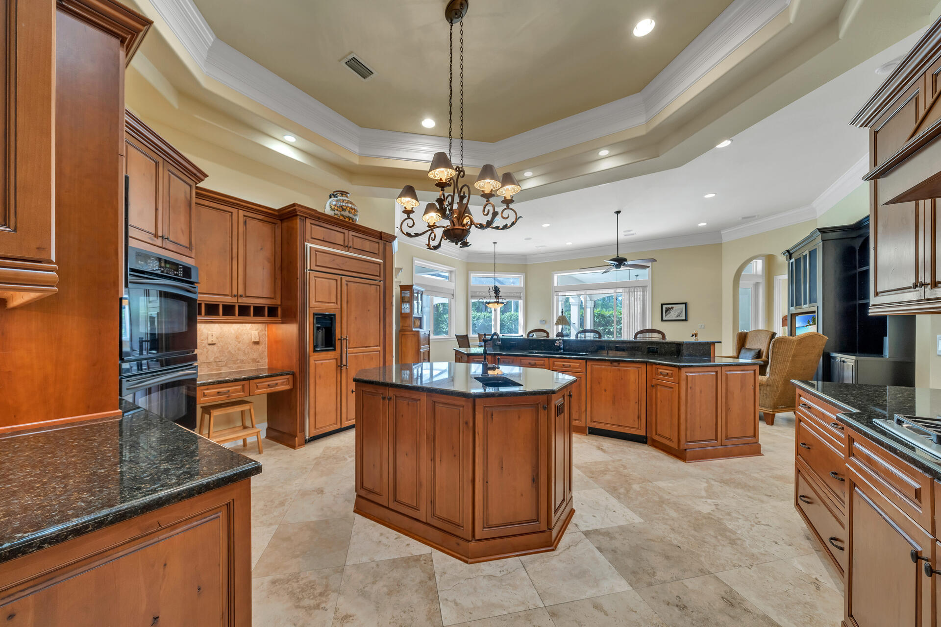 2958 Pine Valley Road Miramar Beach, FL 32550 - Photo 21 of 96 a kitchen with stainless steel appliances granite countertop a sink counter space cabinets and a counter top space