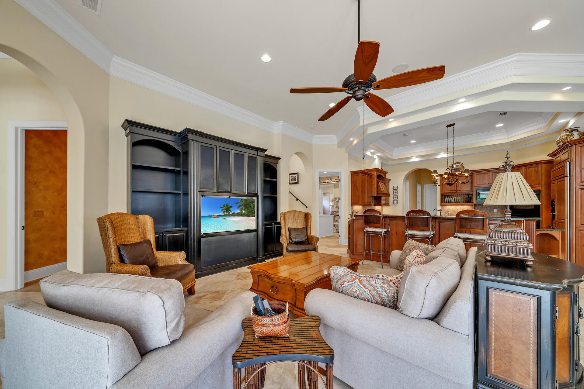 2958 Pine Valley Road Miramar Beach, FL 32550 - Photo 28 of 96 a living room with furniture and a ceiling fan