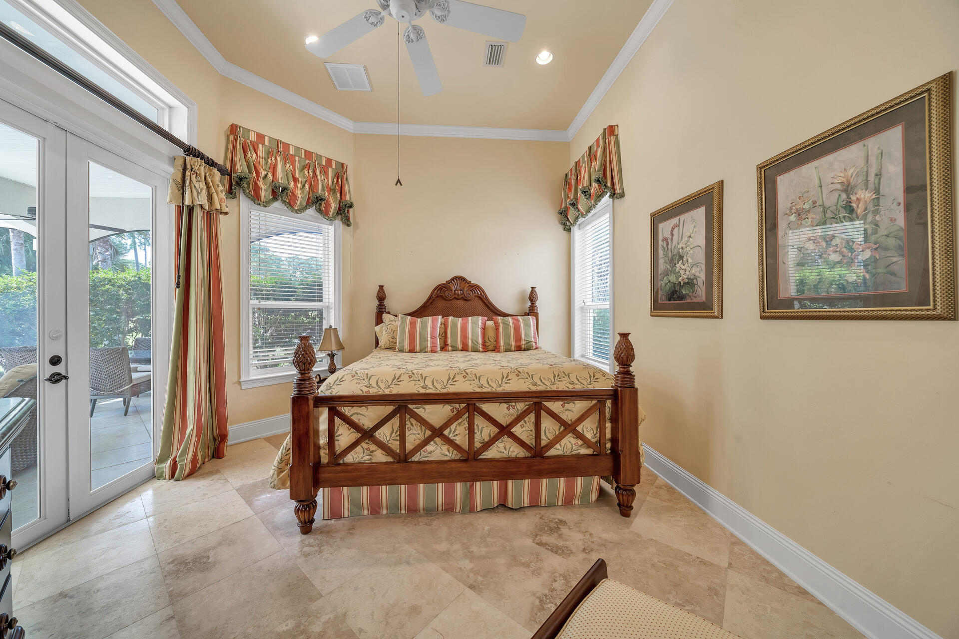 2958 Pine Valley Road Miramar Beach, FL 32550 - Photo 33 of 96 a bedroom with a bed painting on wall and a large window