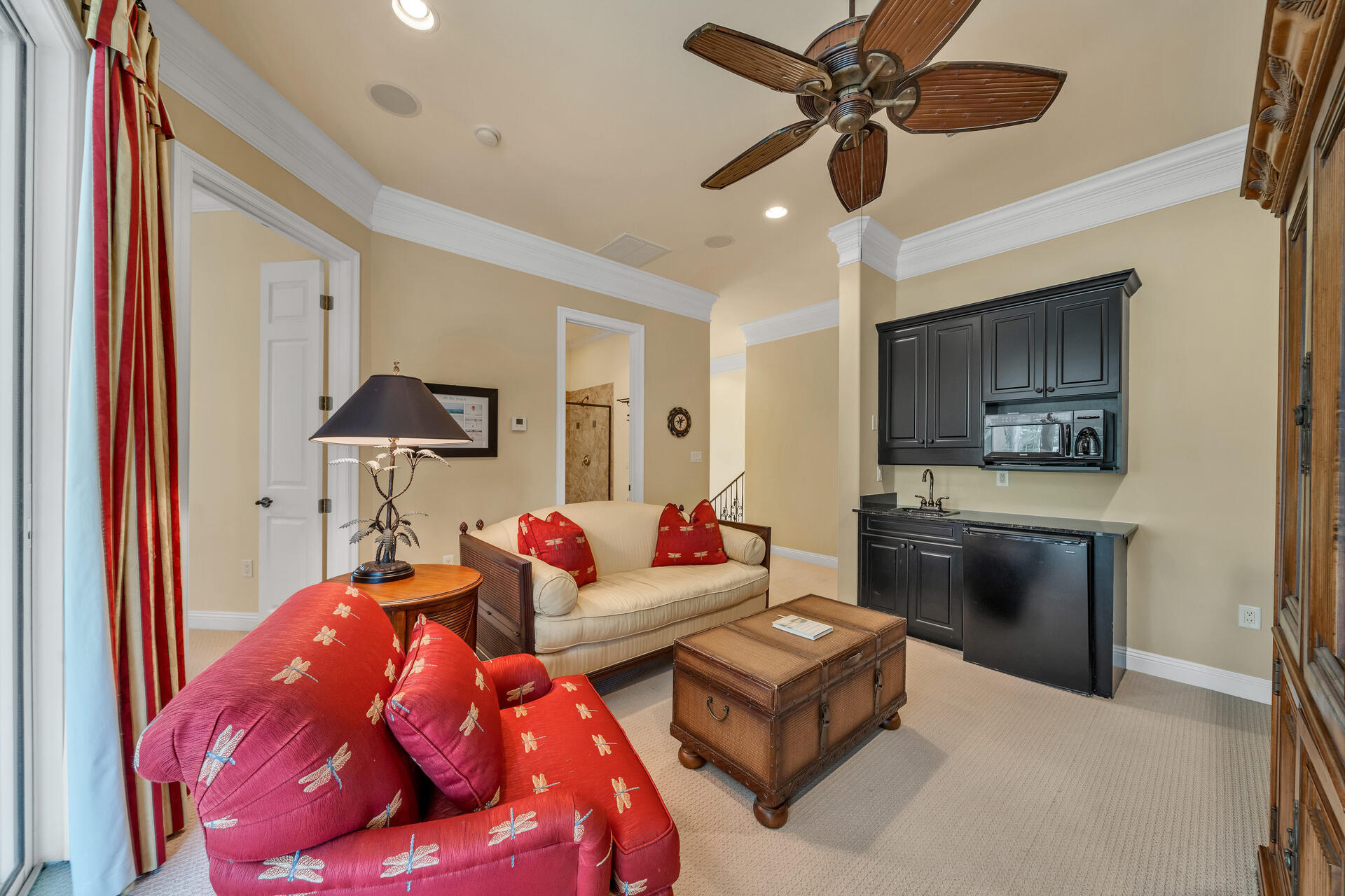 2958 Pine Valley Road Miramar Beach, FL 32550 - Photo 41 of 96 a living room with furniture and a kitchen