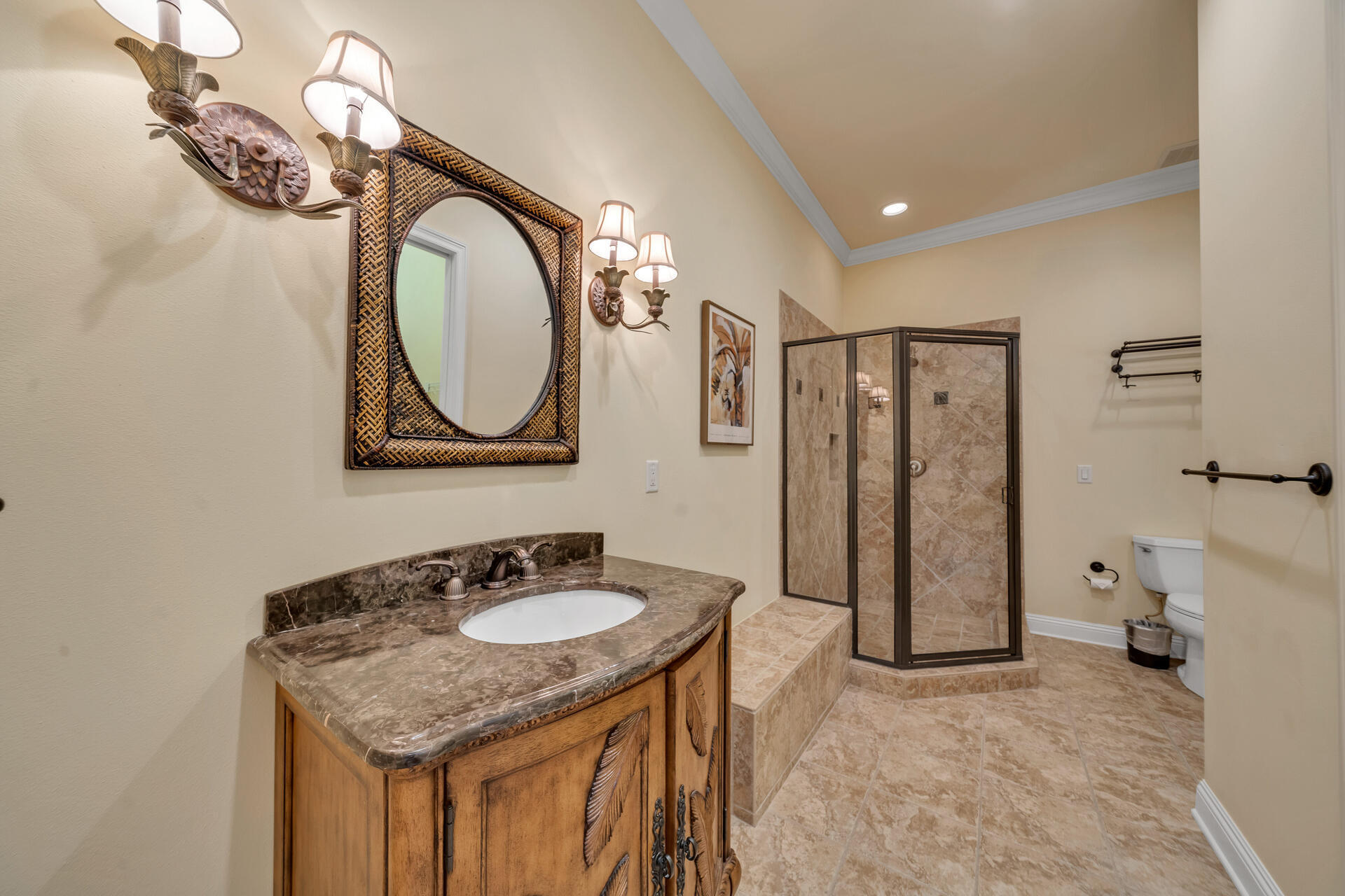 2958 Pine Valley Road Miramar Beach, FL 32550 - Photo 50 of 96 a bathroom with a sink double vanity and a mirror