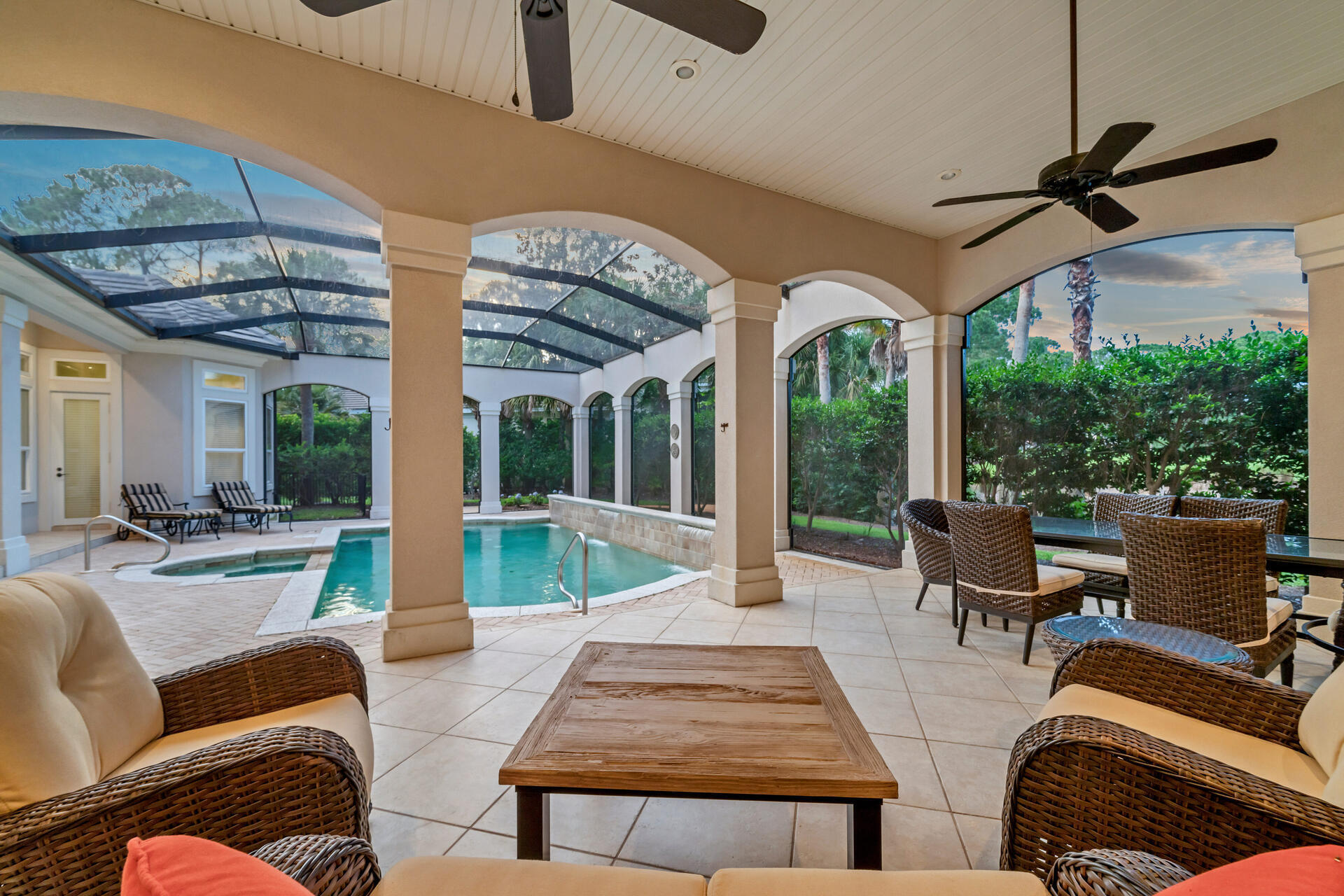 2958 Pine Valley Road Miramar Beach, FL 32550 - Photo 91 of 96 a living room with patio furniture and a large window