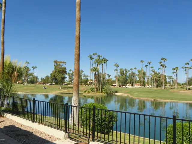 a view of a street with an outdoor space