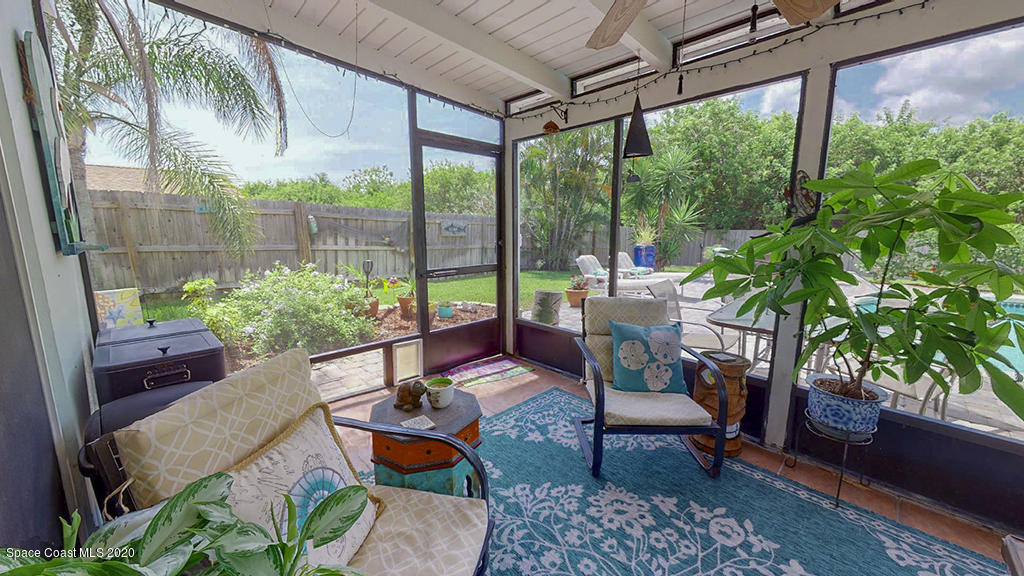 203 Sand Dollar Road Indialantic, FL 32903 - Photo 15 of 29 Screened Patio view 2