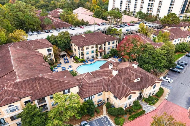 a view of a city with tall buildings