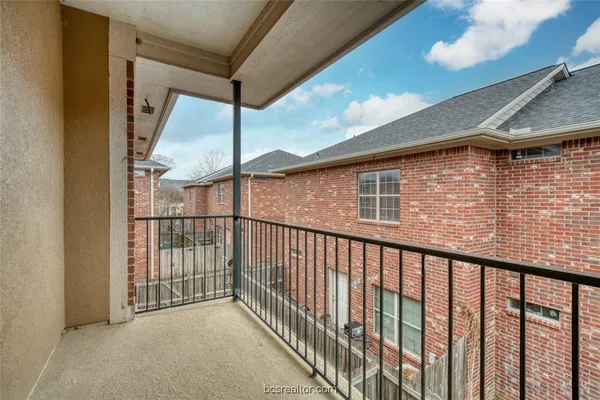 a view of a balcony