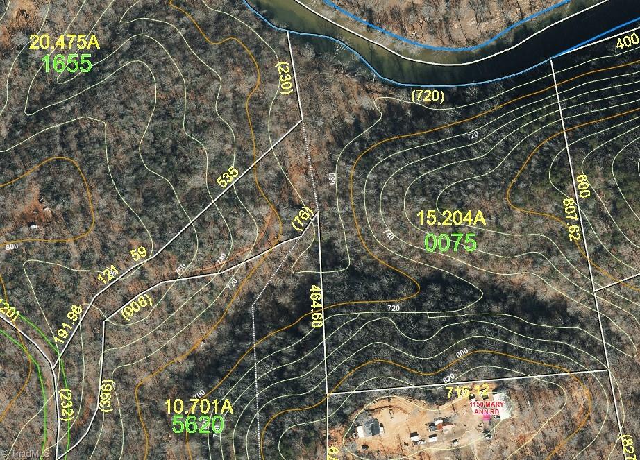 0 Mary Ann Road Walnut Cove, NC 27052 - Photo 5 of 17 Topography Map