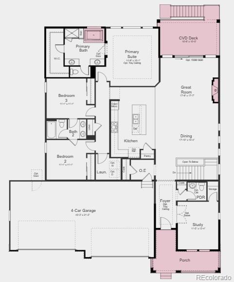 3884 Freestone Point Castle Rock, CO 80108 - Photo 31 of 34 a picture of a refrigerator